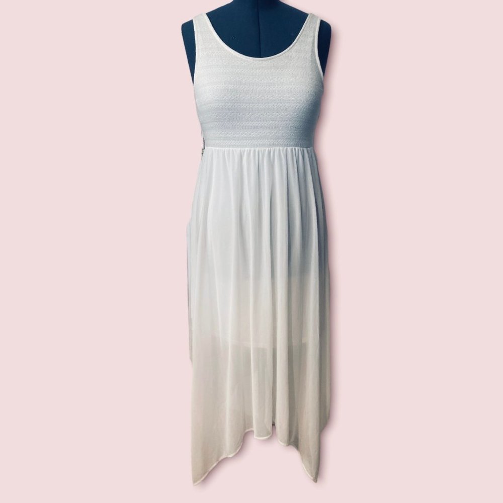 H&M Divided Elegant White Maxi Dress